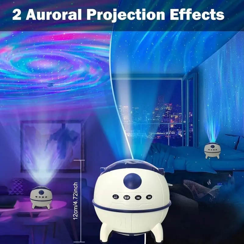 Lámpara Proyector Galaxia De Luz Led Con Bocina Bluetooth