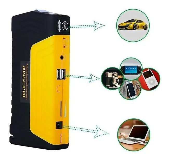Arrancador de Emergencia portátil y power bank