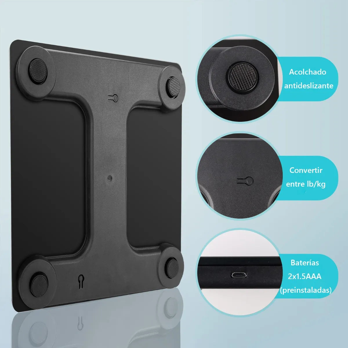 Bascula Digital Corporal hasta 180 kg Conectividad con App