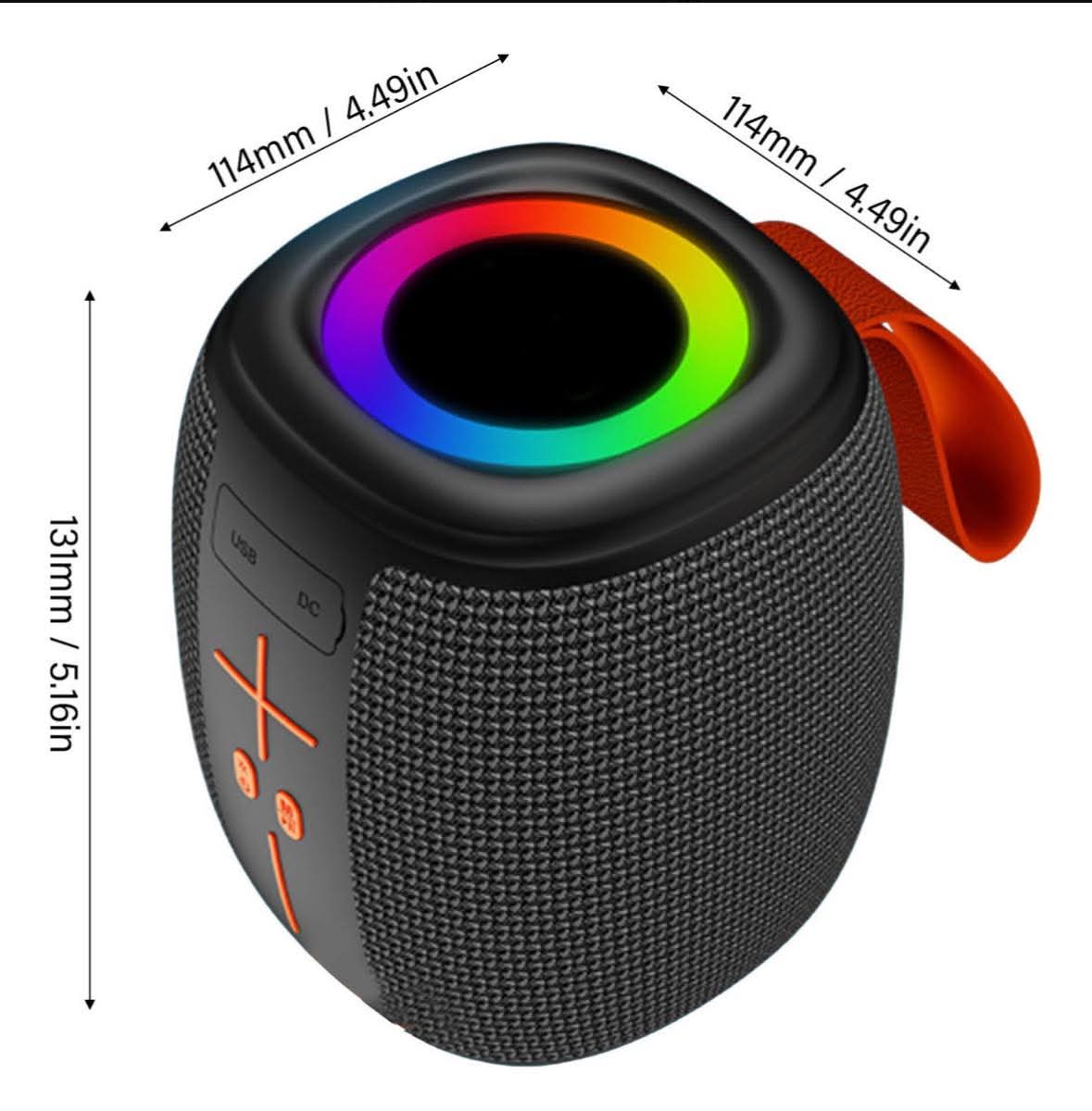 🔊 Bocina Bluetooth Nebro WG-086 – Sonido Potente con Estilo