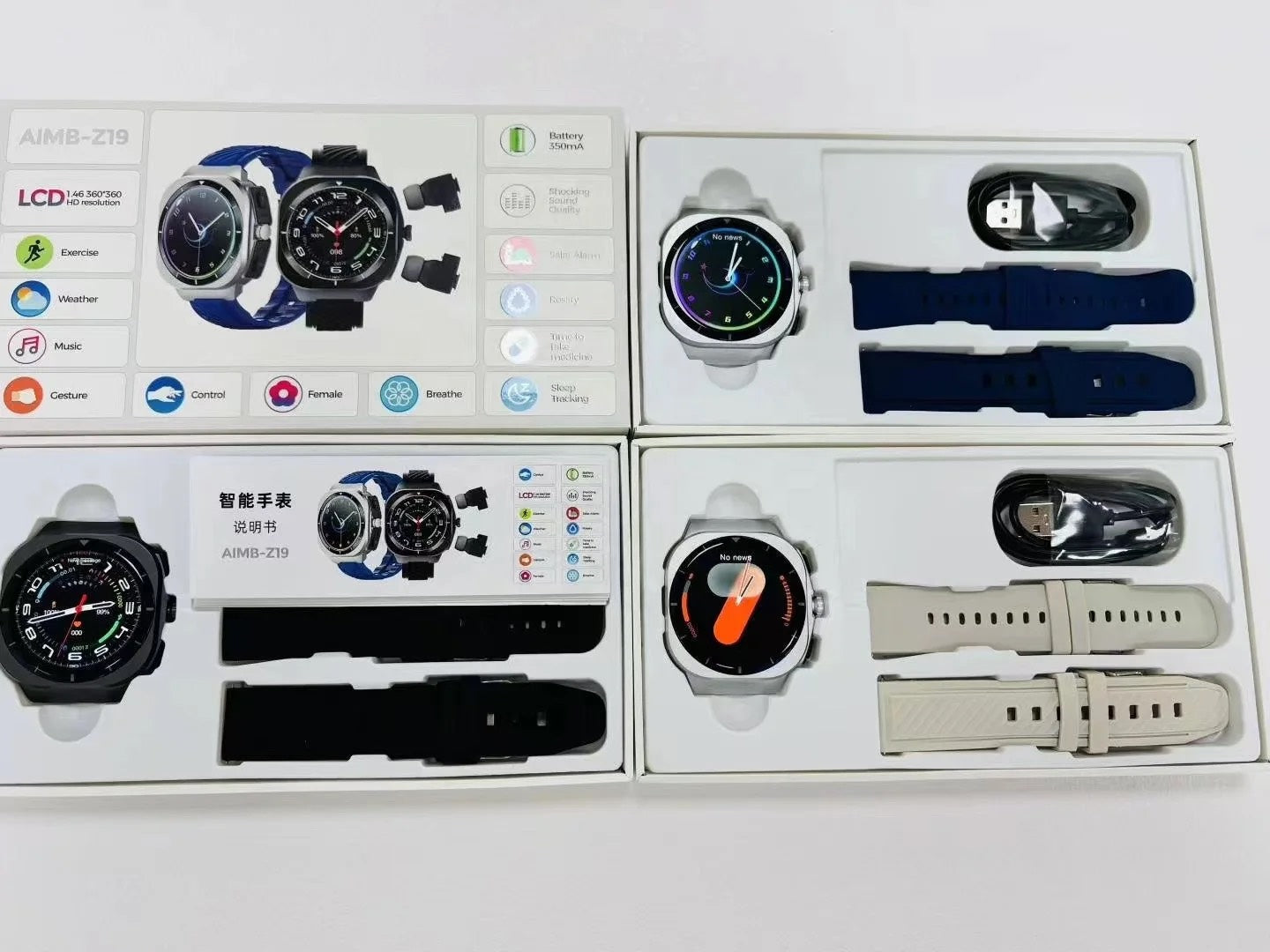 Smart Watch Z19 con auriculares TWS Bluetooth
