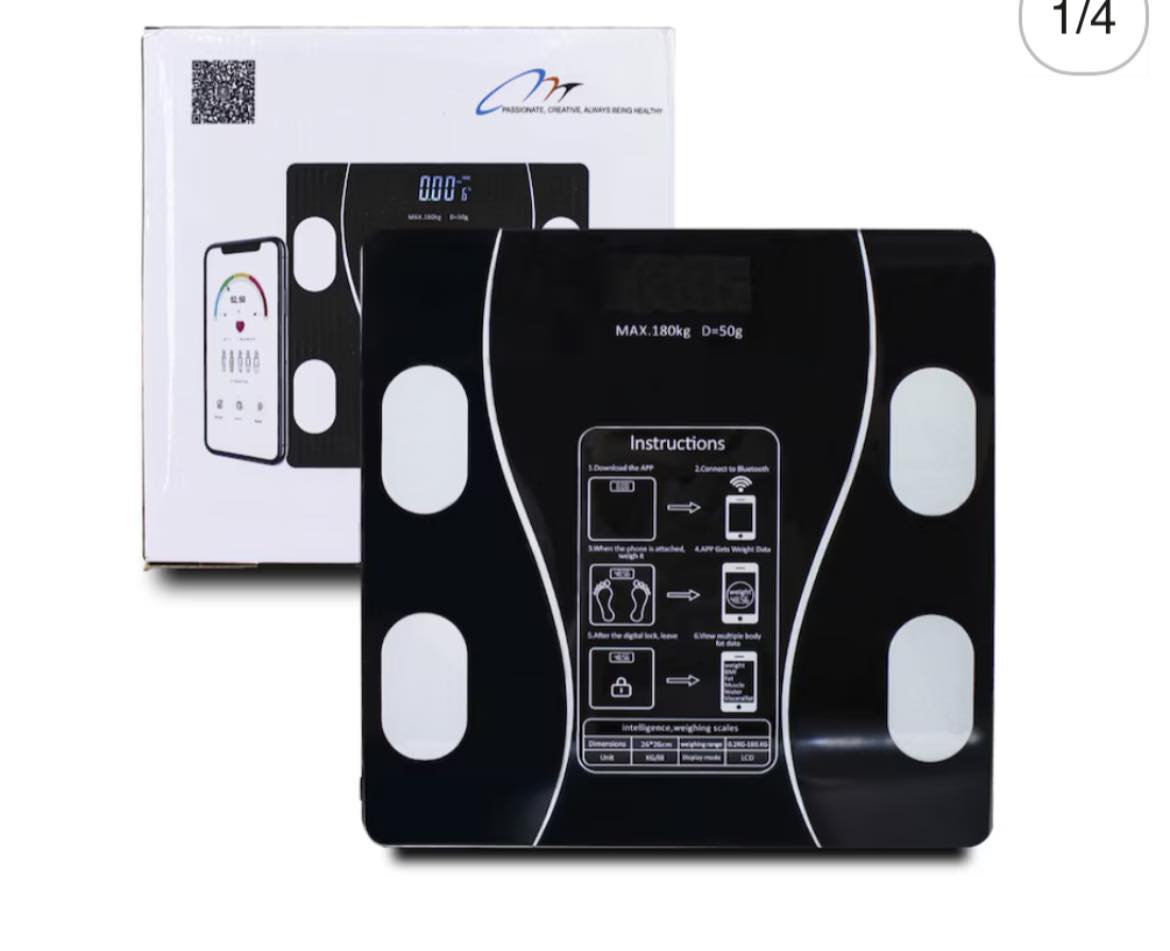 Bascula Digital Corporal hasta 180 kg Conectividad con App