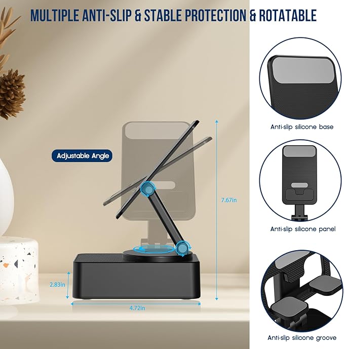 Soporte para Celular con Bocina Bluetooth Inalámbrico