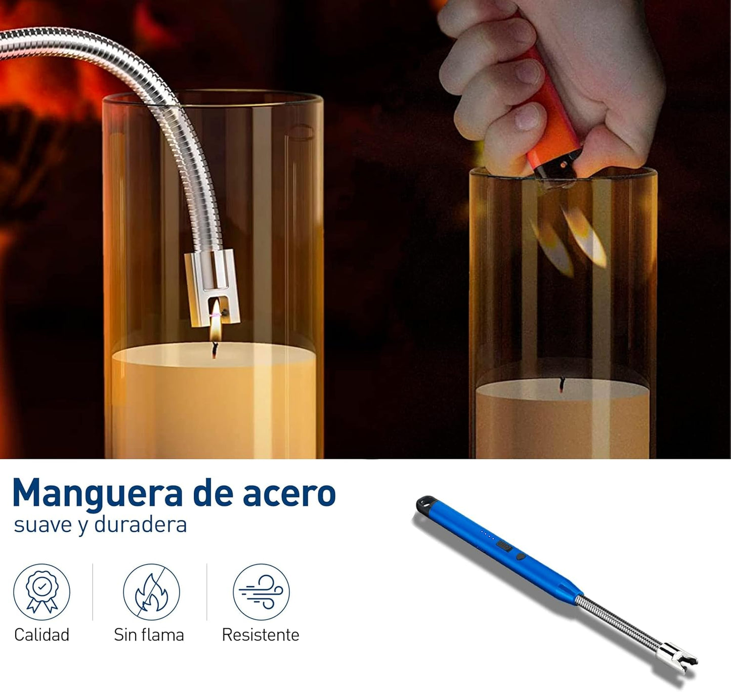 Encendedor Eléctrico Recargable Portátil USB