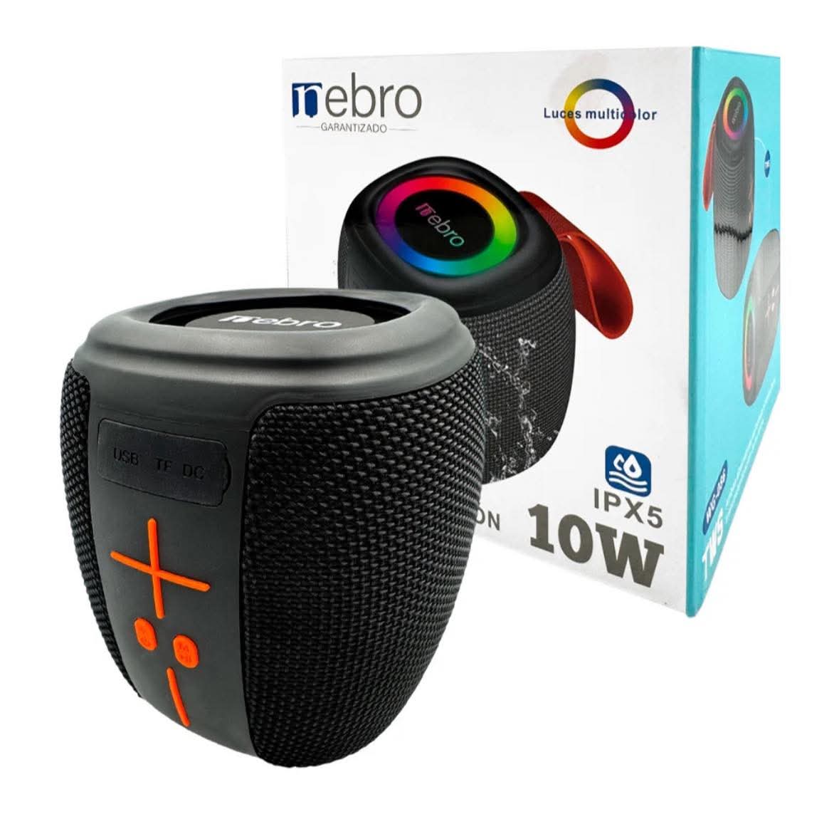 🔊 Bocina Bluetooth Nebro WG-086 – Sonido Potente con Estilo