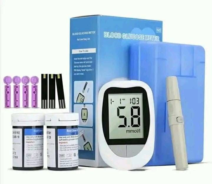Glucómetro Digital Medidor De Glucosa 50 Tiras Y 50 Lancetas 🩸