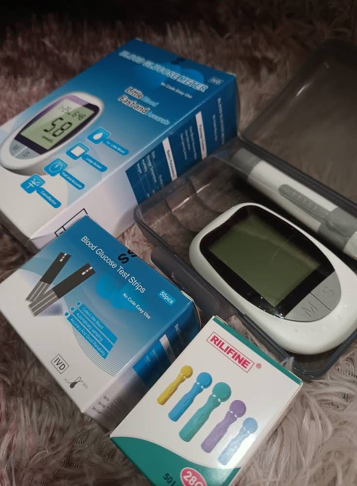 Glucómetro Digital Medidor De Glucosa 50 Tiras Y 50 Lancetas 🩸