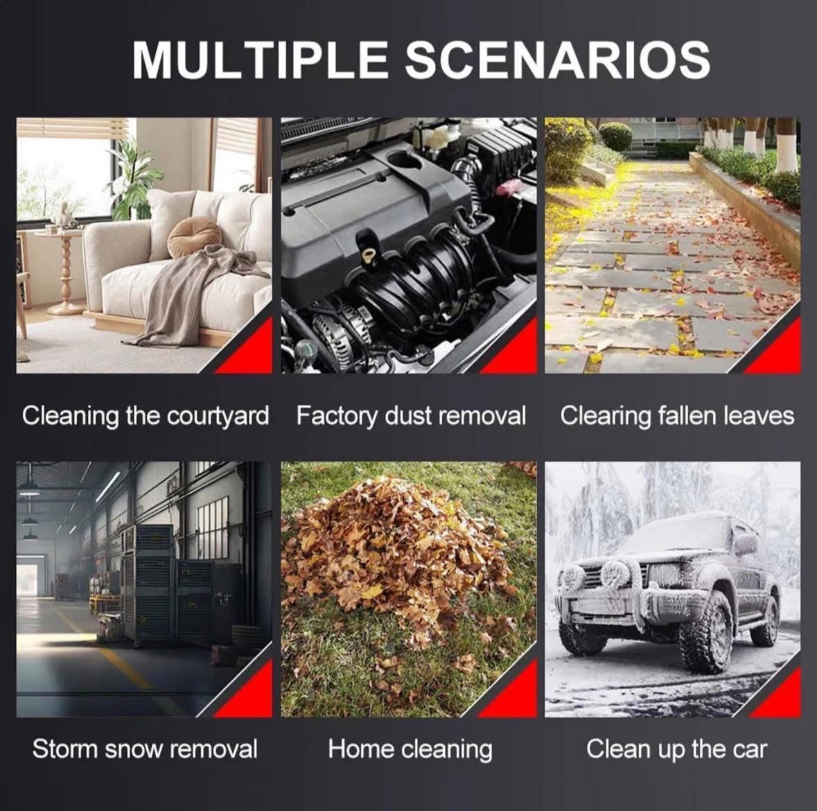 Soplador inalámbrico potente