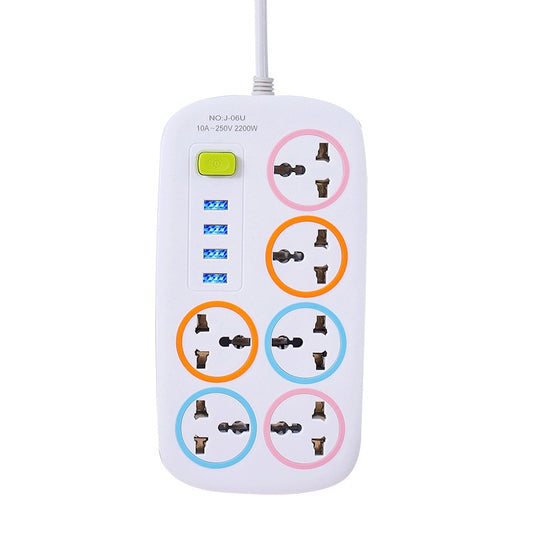 Multicontacto Universal Con Puertos USB Y Luz Interna